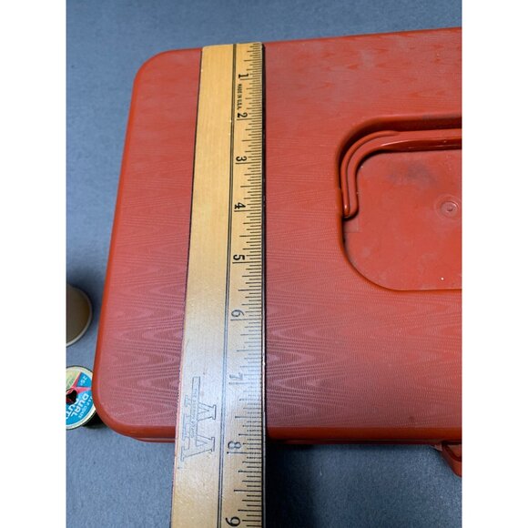 Wil-Hold TC-68 Orange Thread Caddy with 48 Spools Of Assorted Vintage Sewing Thr - Picture 9 of 11